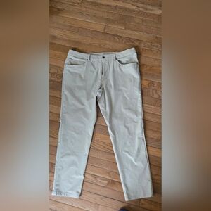 Lululemon Beige Mens Casual ABC Classic Pants 38